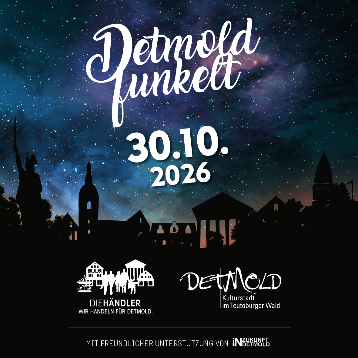 Detmold funkelt 2026 Detmold funkelt am 30. Oktober 2026